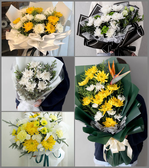 山东莱芜莱城区方下镇孙封邱村白事花束代送